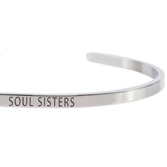 Stainless Steel ‘Soul Sisters’ Cuff - Picture 1 of 2